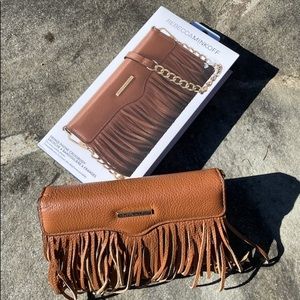 Rebecca Minkoff leather fringe crossbody